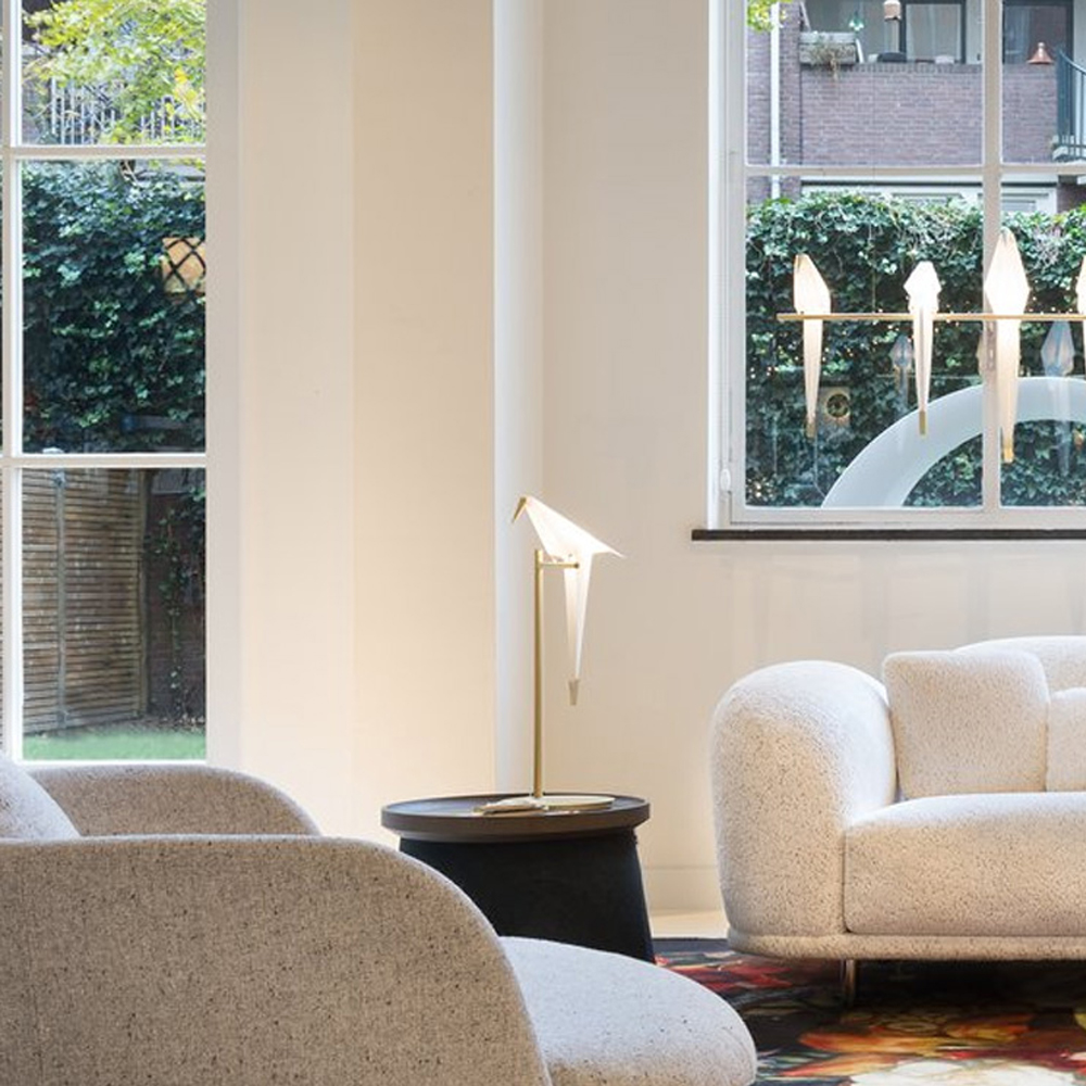 Nordic Luxury Thousand Paper Crane Bird Table Lamp Floor Lamp-Handwovenlamp