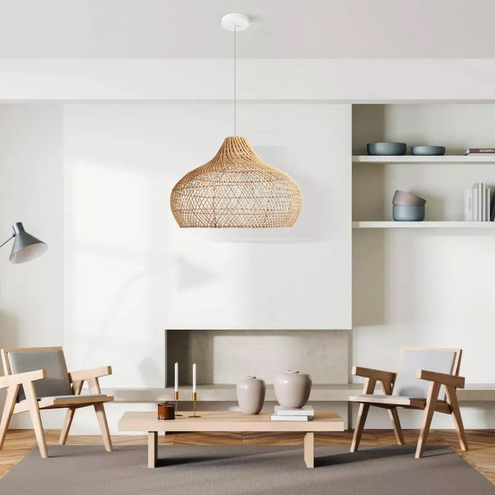 Luxury Lights Handmade Home Decor Rattan Pendant Light-Handwovenlamp