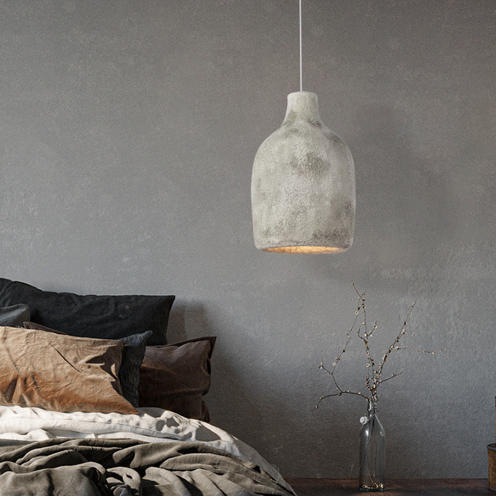 Wabi-sabi High Density Polystyrene Restaurant Lamp Art Designer Pendant Light-Handwovenlamp