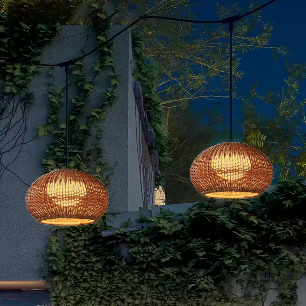 Modern Outdoor Pendant Lights Terrace Waterproof Lighting Fixtures-Handwovenlamp