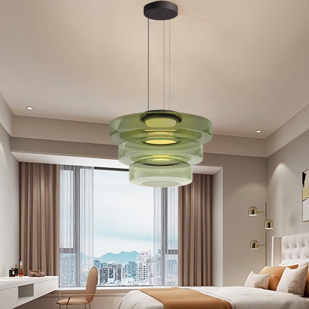 Modern Elegant Glass Pendant Light Fixtures for Living Room Dining Room-Handwovenlamp