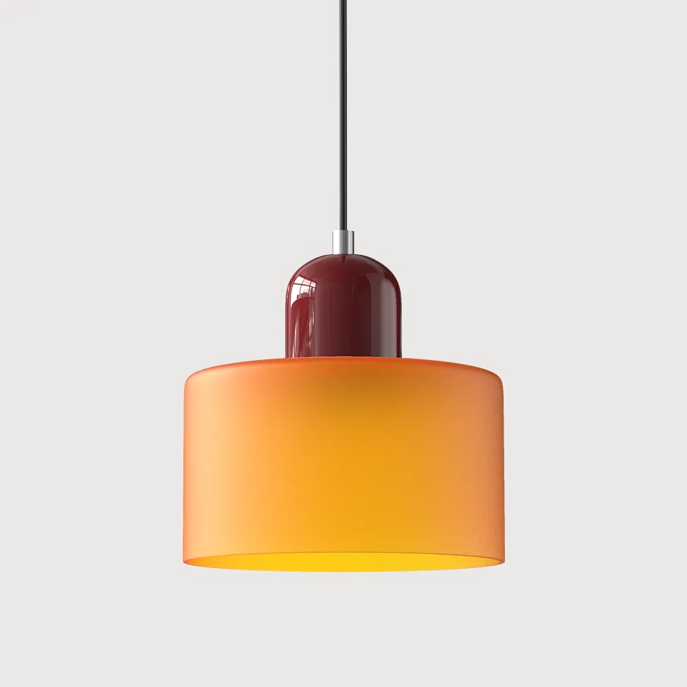Bauhaus Small Glass Pendant Light For Dining Room and Bedroom-Handwovenlamp