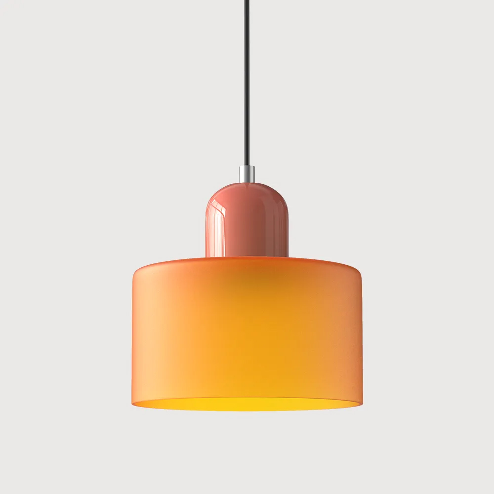 Bauhaus Small Glass Pendant Light For Dining Room and Bedroom-Handwovenlamp