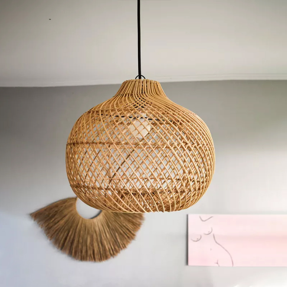Quality Handmade Rattan Pendant Light-Handwovenlamp