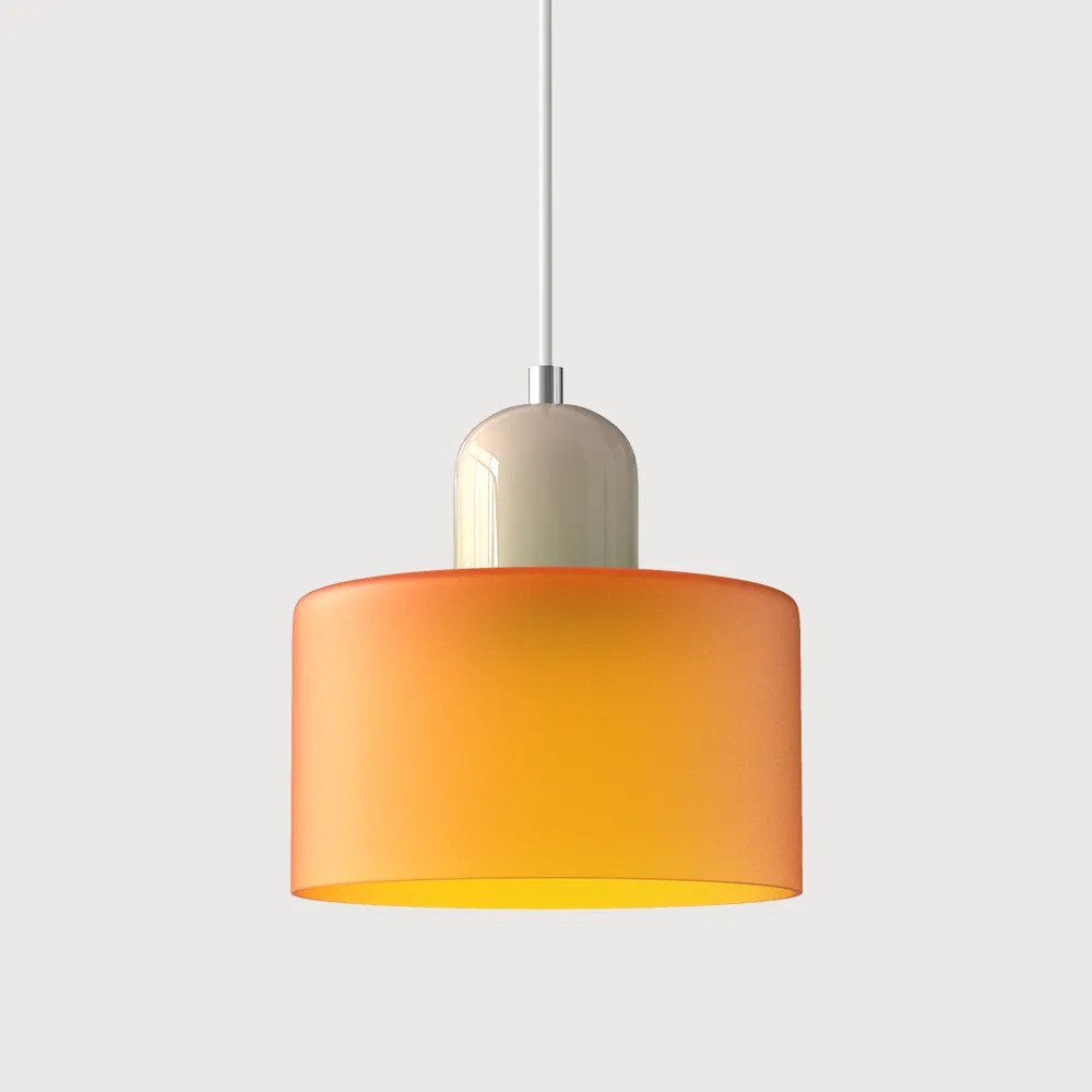 Bauhaus Small Glass Pendant Light For Dining Room and Bedroom-Handwovenlamp