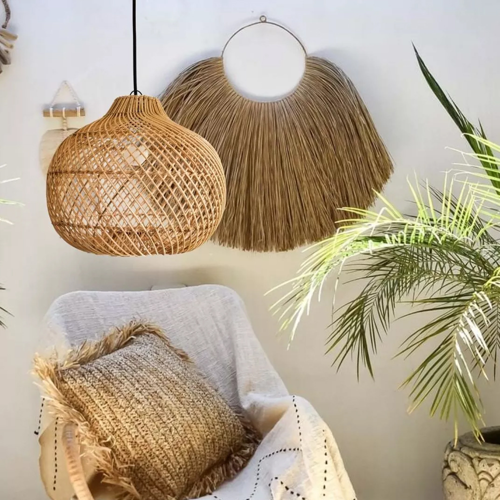 Quality Handmade Rattan Pendant Light-Handwovenlamp
