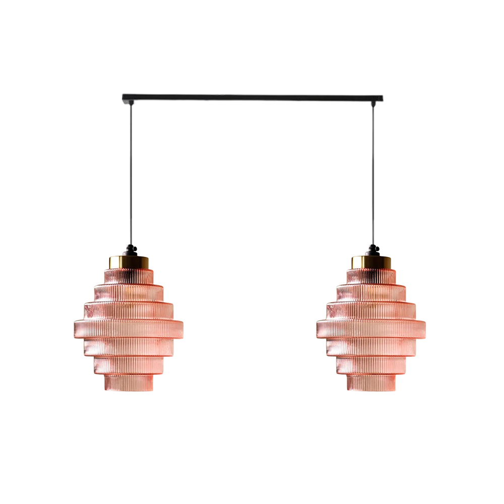 Mid-Century Modern Glass Pendant Light for Dining Room Kitchen Nook-Handwovenlamp