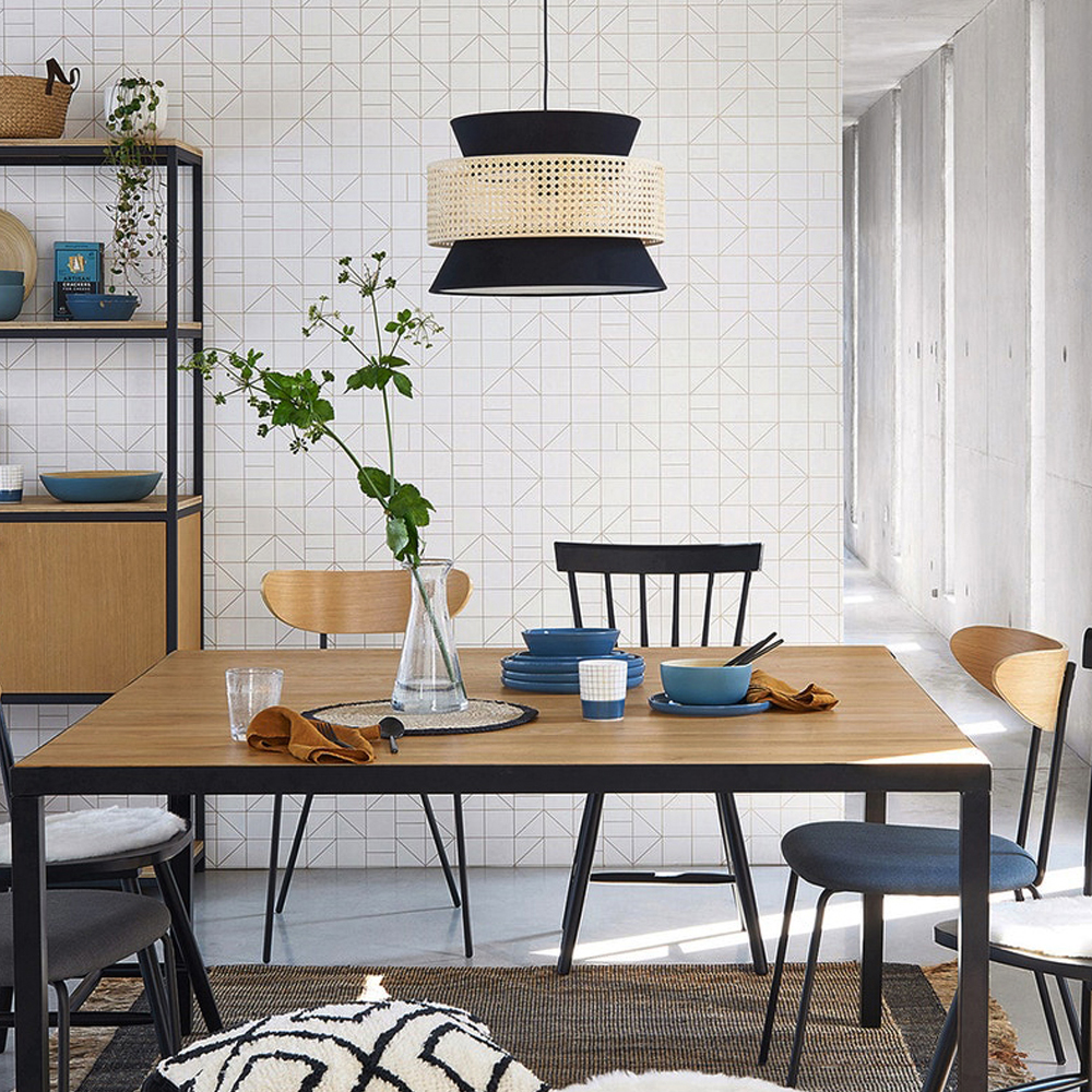 Hand-Woven Home Decor Rattan Tiered Chandelier Red, Blue Modern Wicker Light Pendant-Handwovenlamp