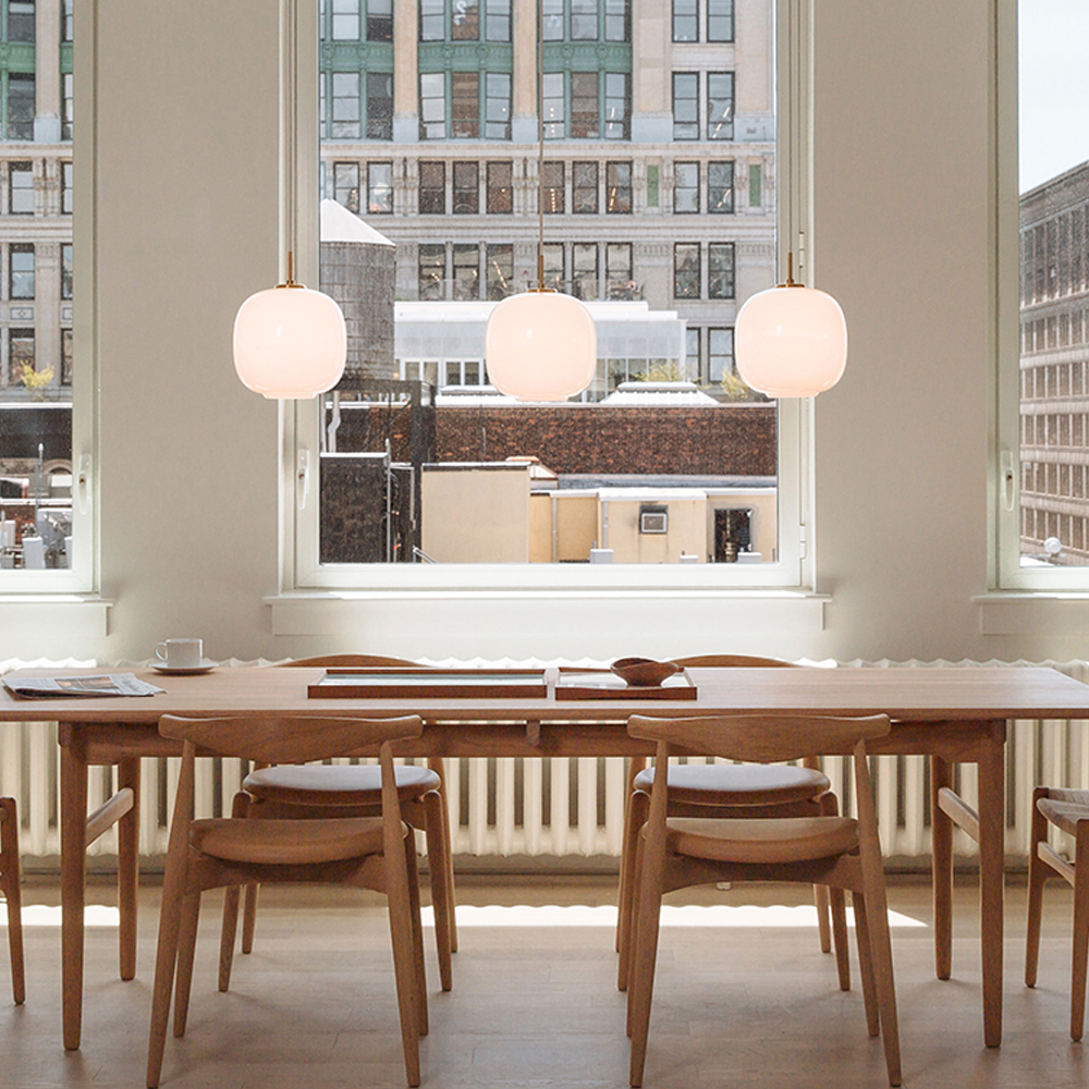 Glass Ball Chandelier Modern Dining Room Glass Pendant Light-Handwovenlamp