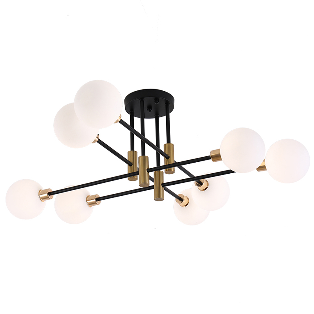 Nordic Milk White Ceiling Lamp Luxury Chandelier For Bedroom-Handwovenlamp