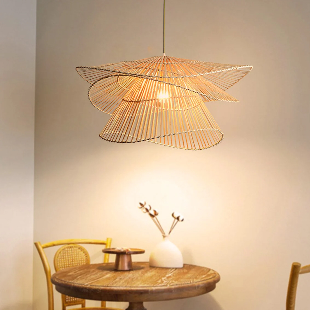 Creative Multi-layered Pendant Lights Dining Room Decoration Vintage Suspension Luminaire-Handwovenlamp