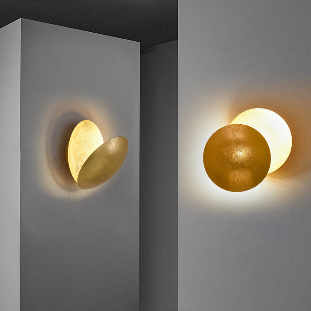 Italian Design Moon LED Lamp Bedside Wall Lamp Staircase Aisle Lights-Handwovenlamp
