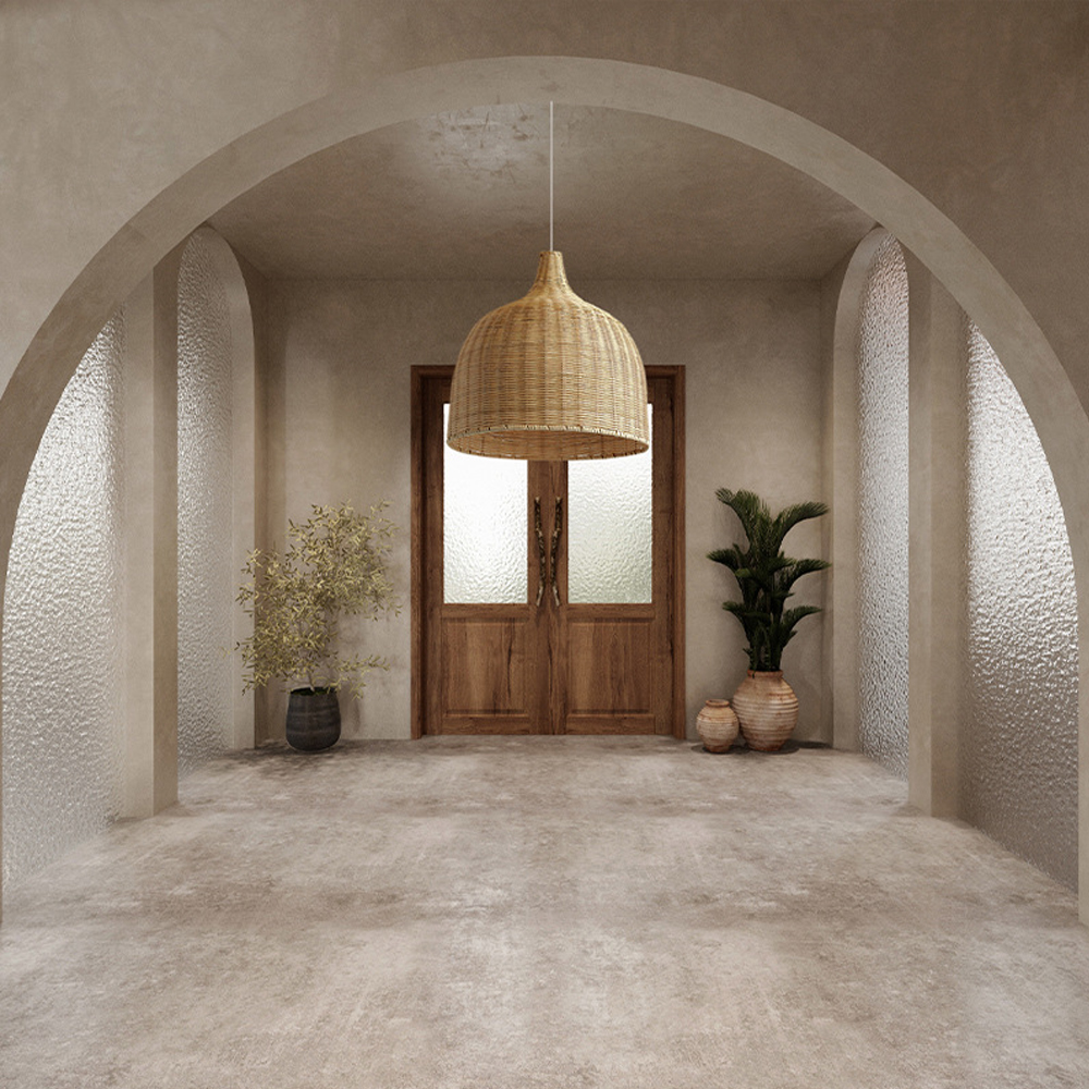 Bohemian lampshade Wicker Woven Rattan Pendant Light-Handwovenlamp