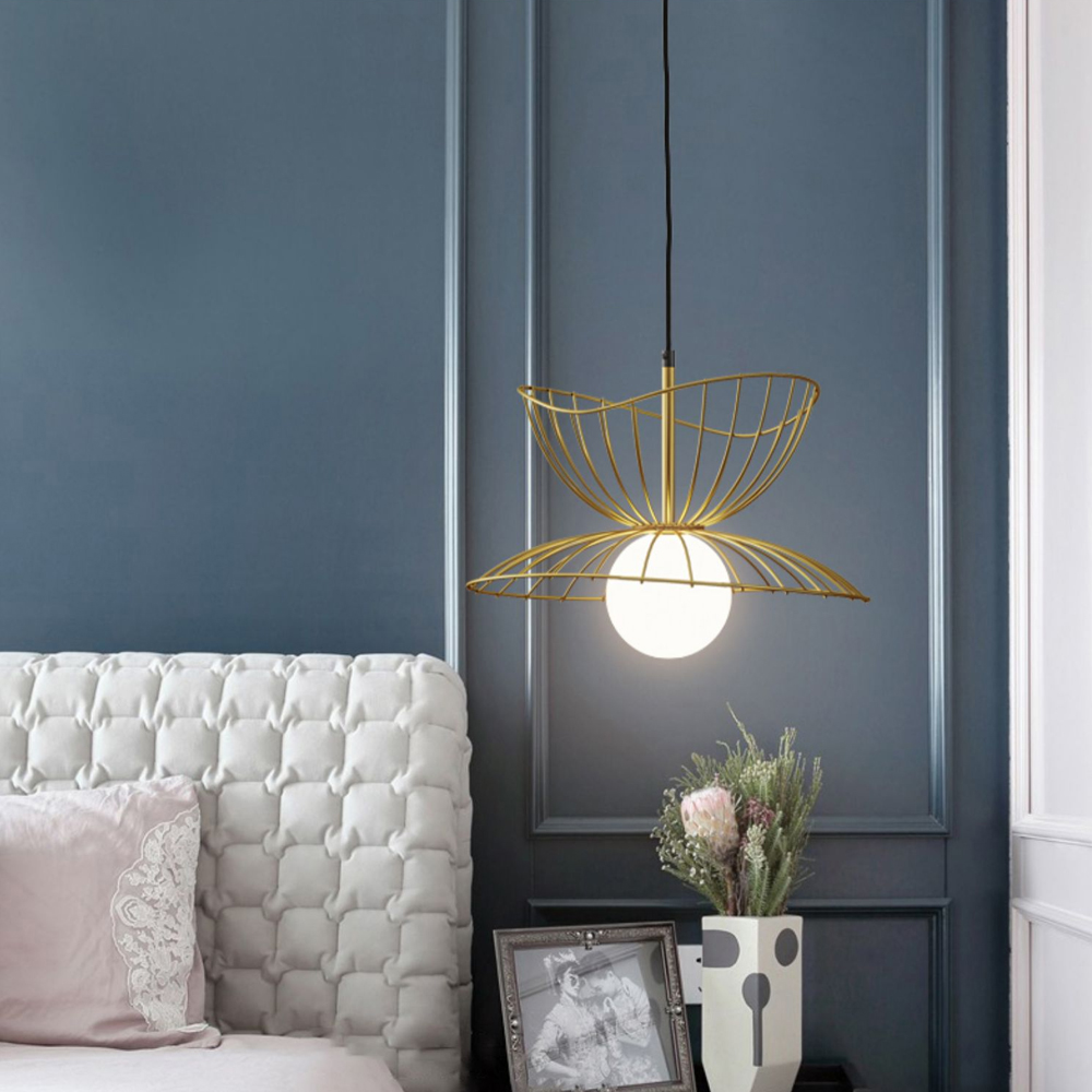 Nordic Metal Artwork pendant Light Design Elegant Light Fixture-Handwovenlamp