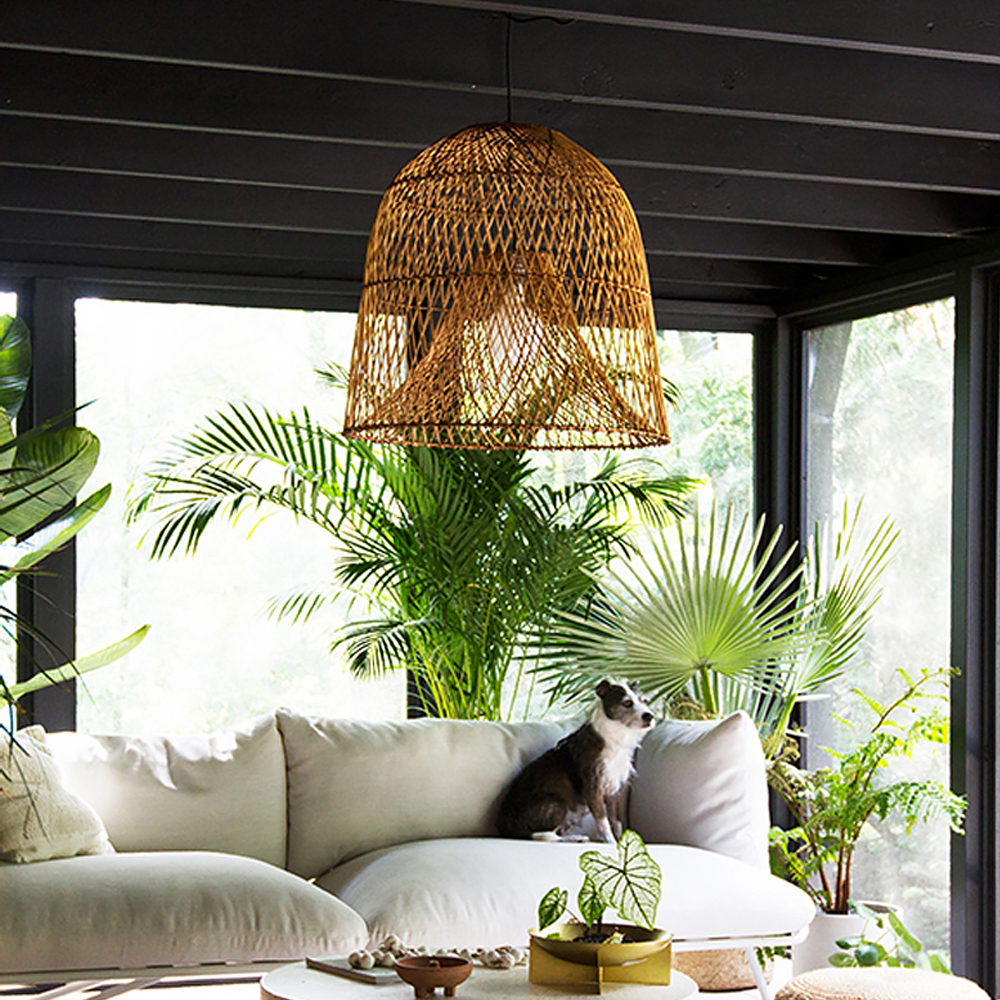 Creative Handmade Rattan Chandelier Japanese Restaurant Pendant Lamp-Handwovenlamp