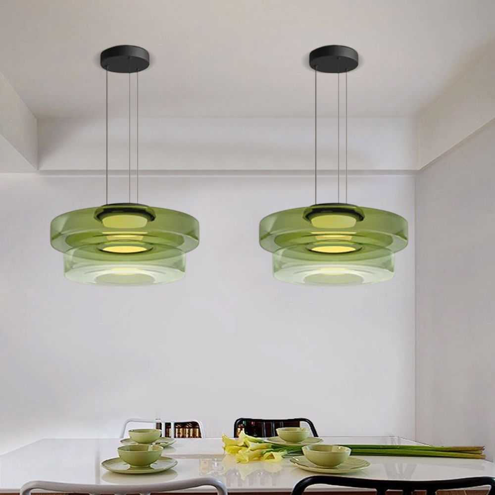 Modern Elegant Glass Pendant Light Fixtures for Living Room Dining Room-Handwovenlamp