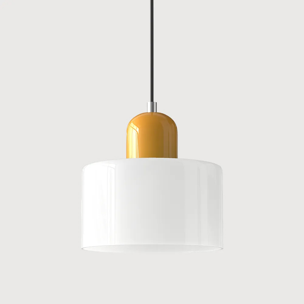 Bauhaus Small Glass Pendant Light For Dining Room and Bedroom-Handwovenlamp