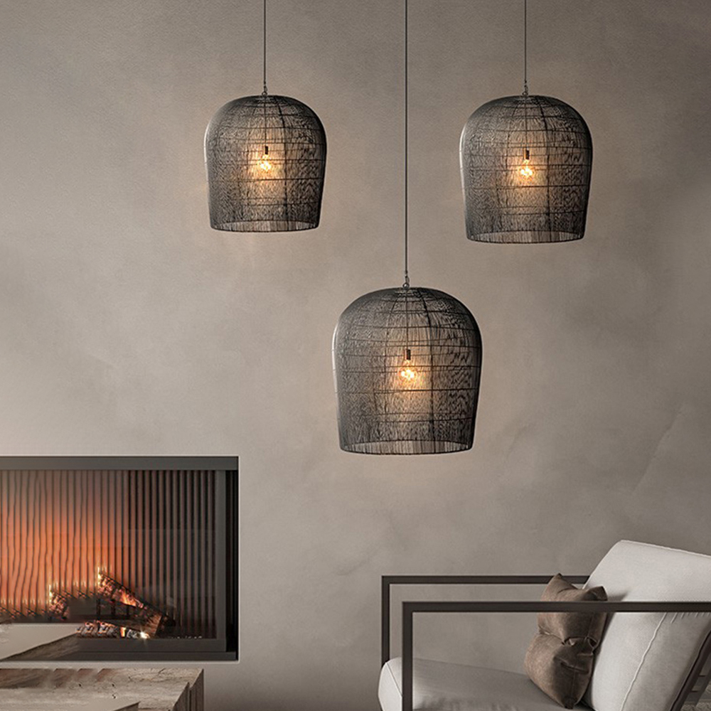 Coastal Chic Rattan Lighting Natural Handwoven Pendant Lamp Shade-Handwovenlamp