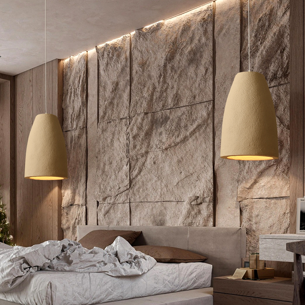 Nordic Designer Bedroom Bedside Retro Chandelier-Handwovenlamp