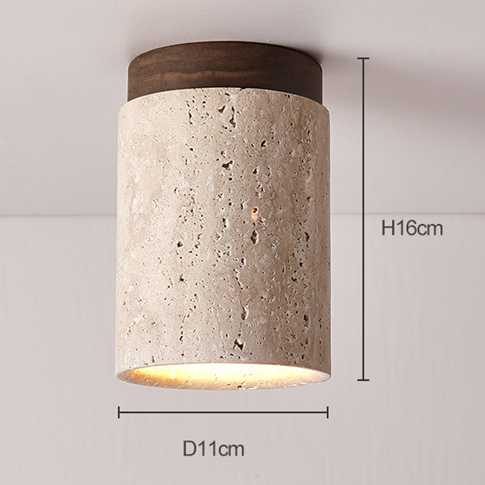 Nordic Living Room Corridor Wood Ceiling Lamp Designer Downlight-Handwovenlamp