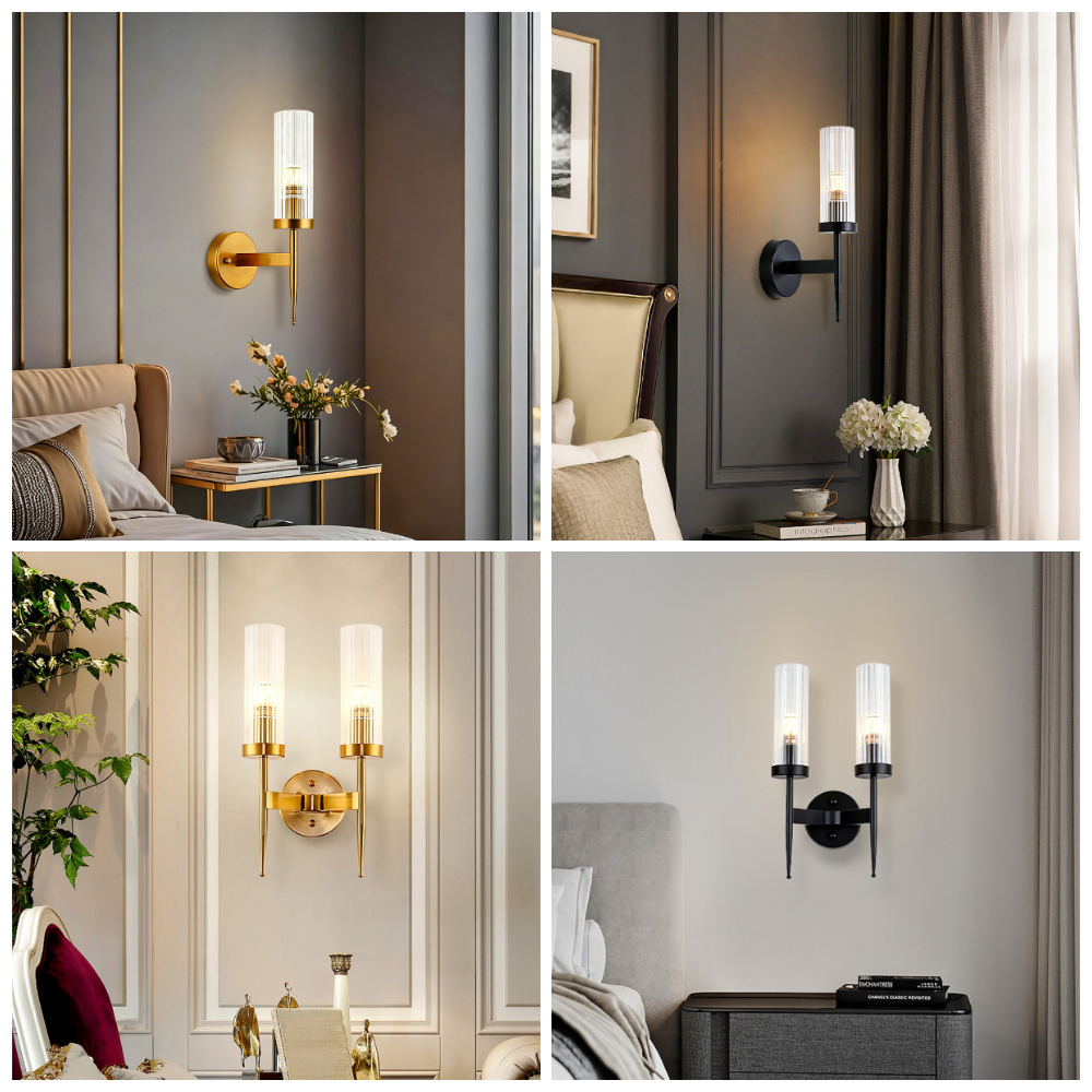 Luxury Wall Sconces Nordic Minimalist Style Living Room Staircase Bedroom Bedside Lamp