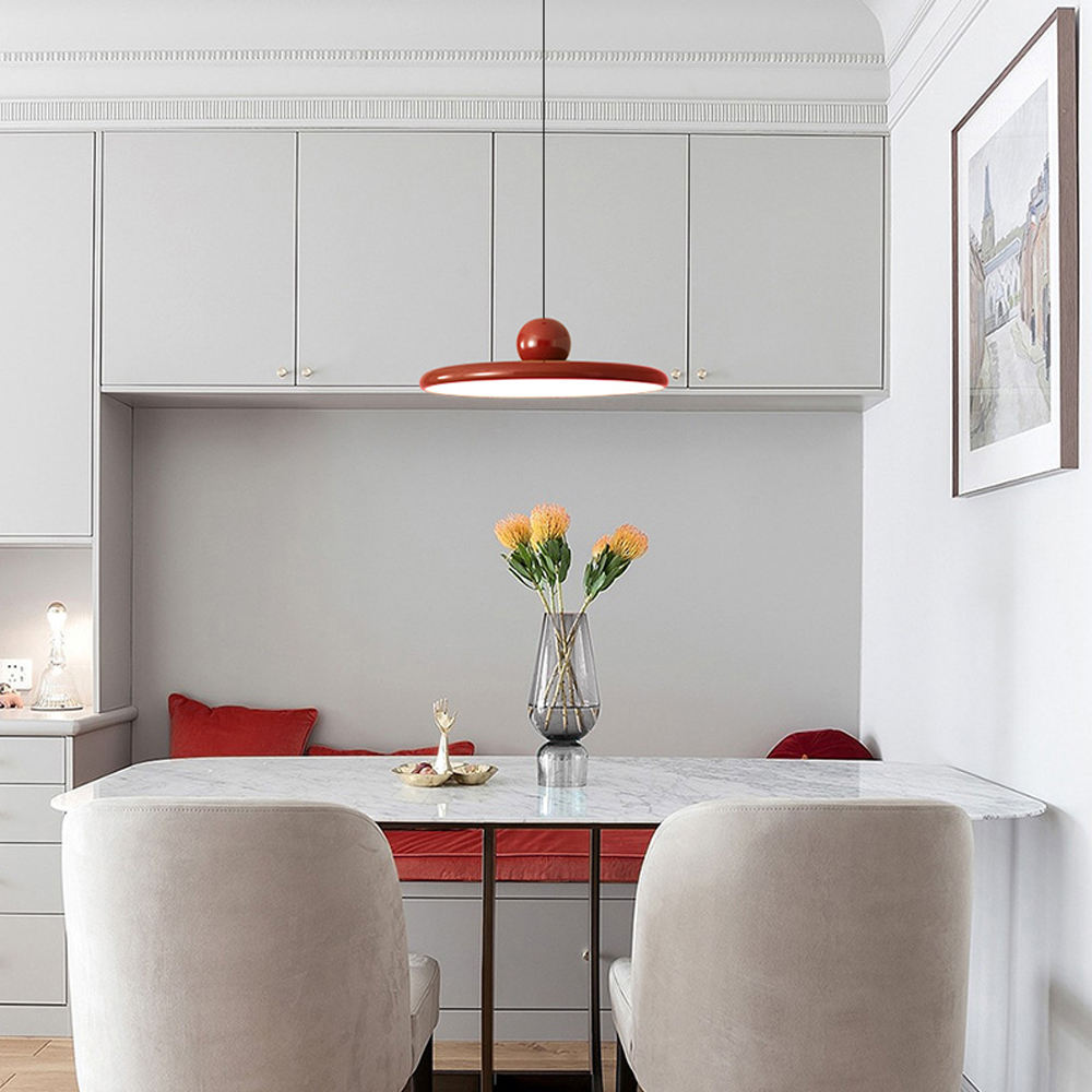 Mid Century Modern Dish Shape Dining Room Chandelier Scandinavian Lamps-Handwovenlamp