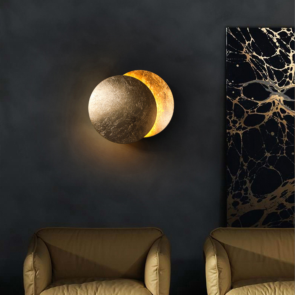 Italian Design Moon LED Lamp Bedside Wall Lamp Staircase Aisle Lights-Handwovenlamp