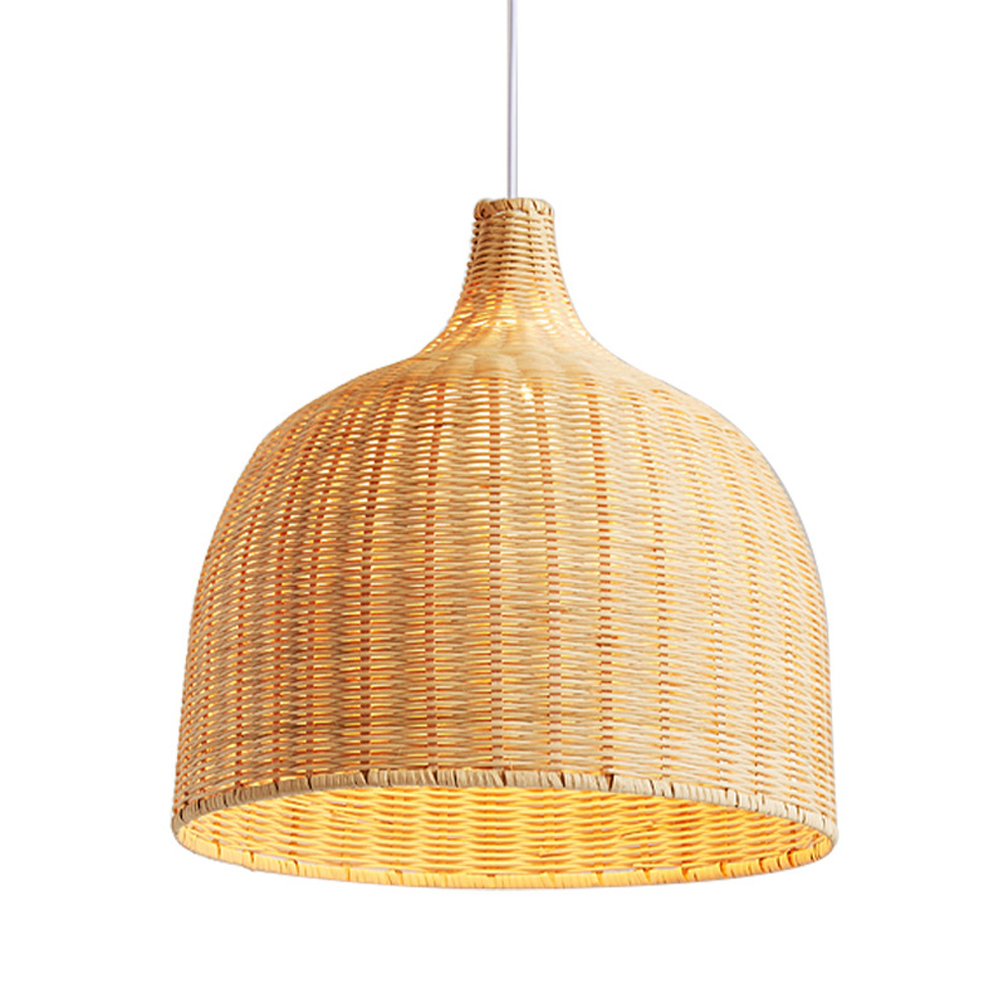Bohemian lampshade Wicker Woven Rattan Pendant Light-Handwovenlamp
