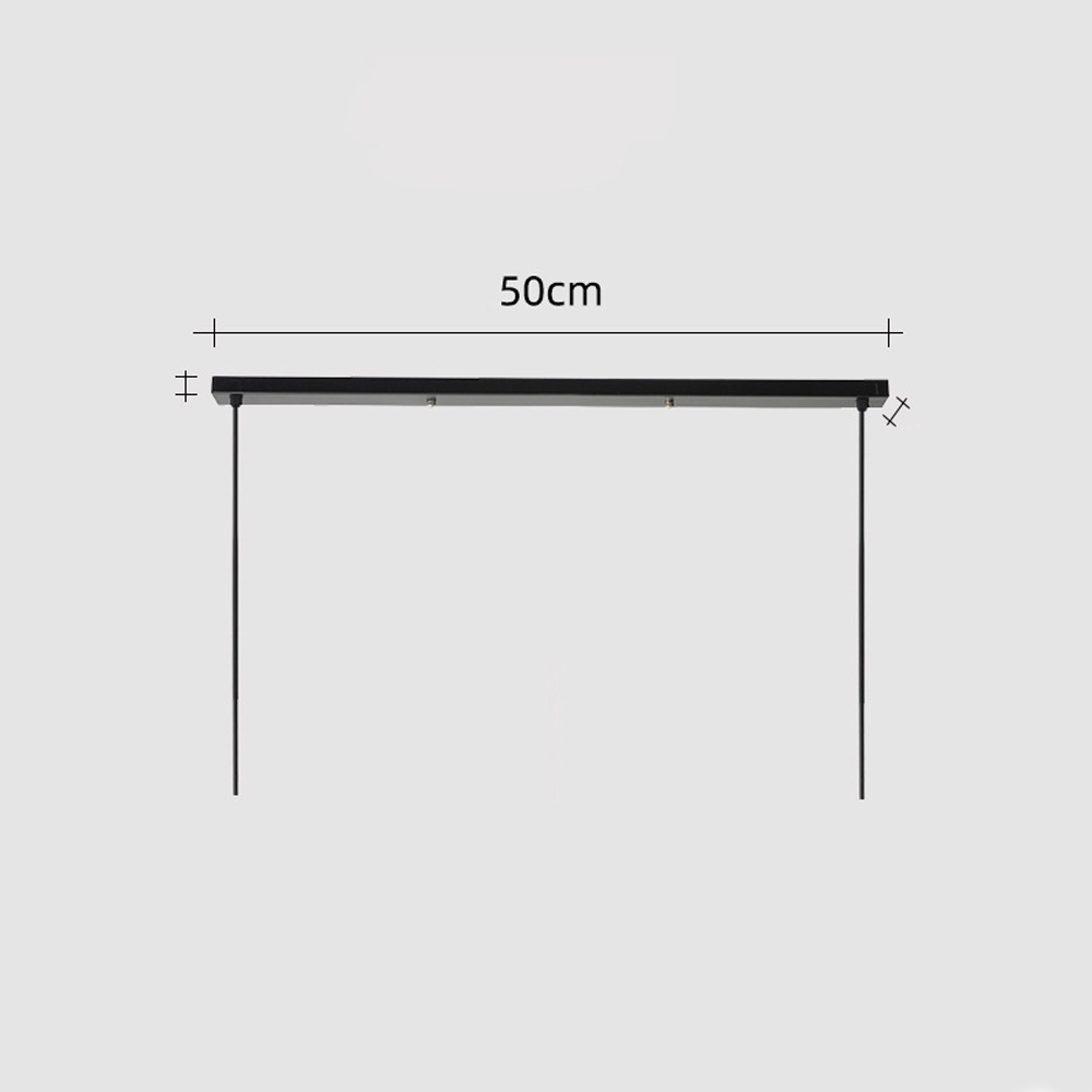 Hardwired Two-headed Three-headed Black Ceiling Plate White Lamp Base-Handwovenlamp