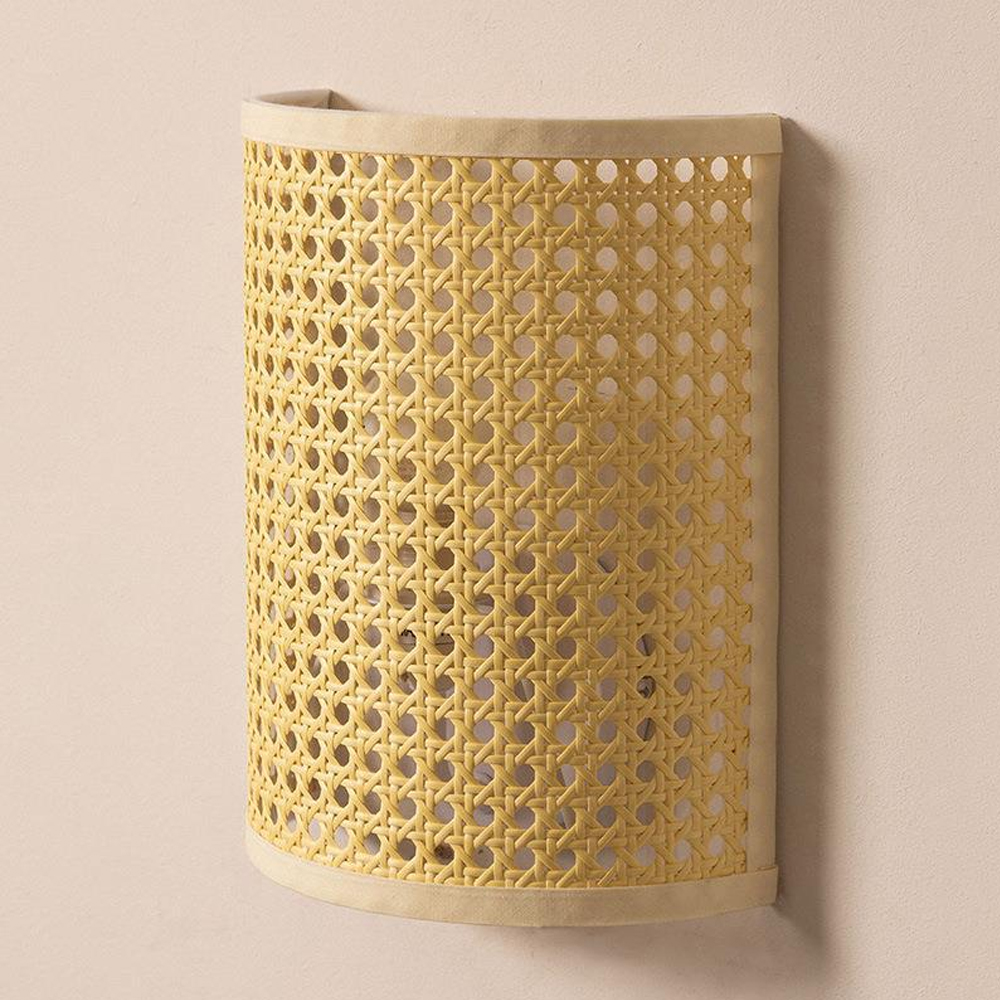 Modern Minimalist Creative Rattan Art Lamp Wall Lamp-Handwovenlamp