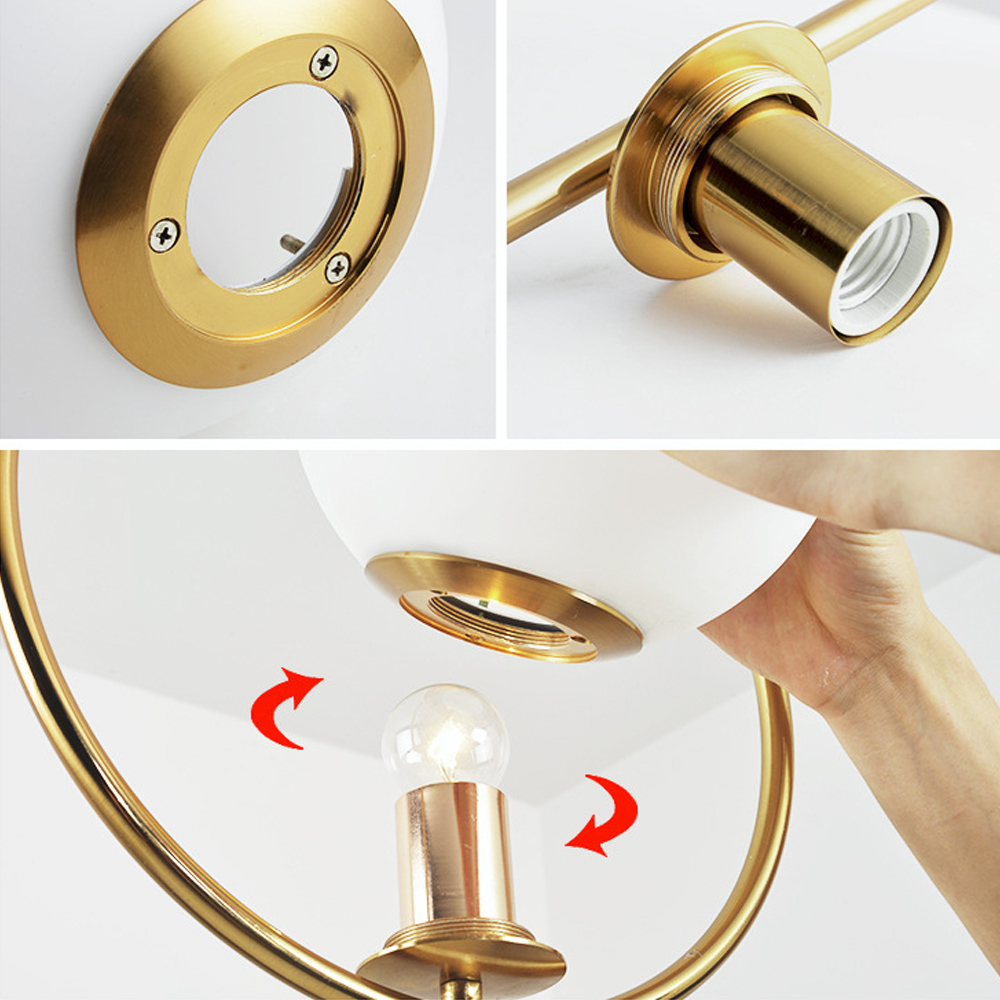 Modern Lighting Ball Glass Chandelier Art Deco Glass Bubble Lamp-Handwovenlamp