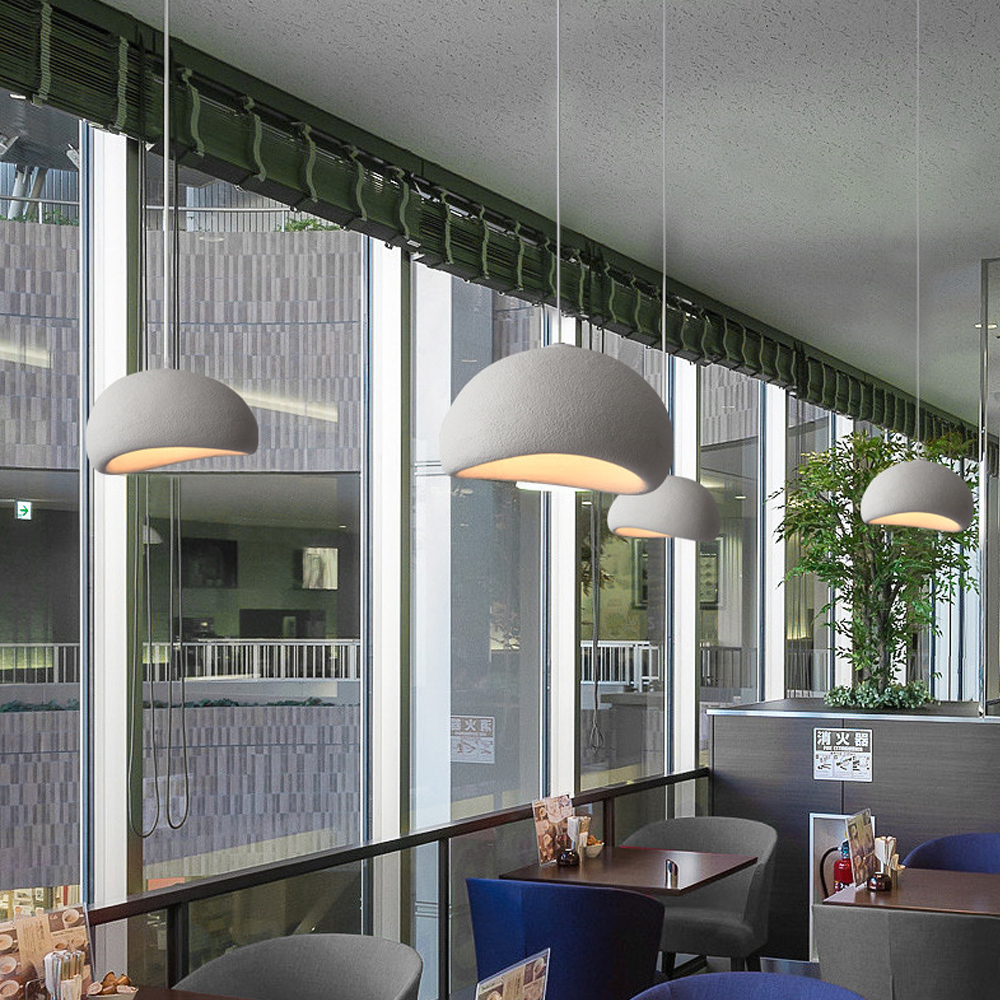 Classic Gray Living Room Wabi-sabi Pendant Light Home Life Lighting Decoration-Handwovenlamp