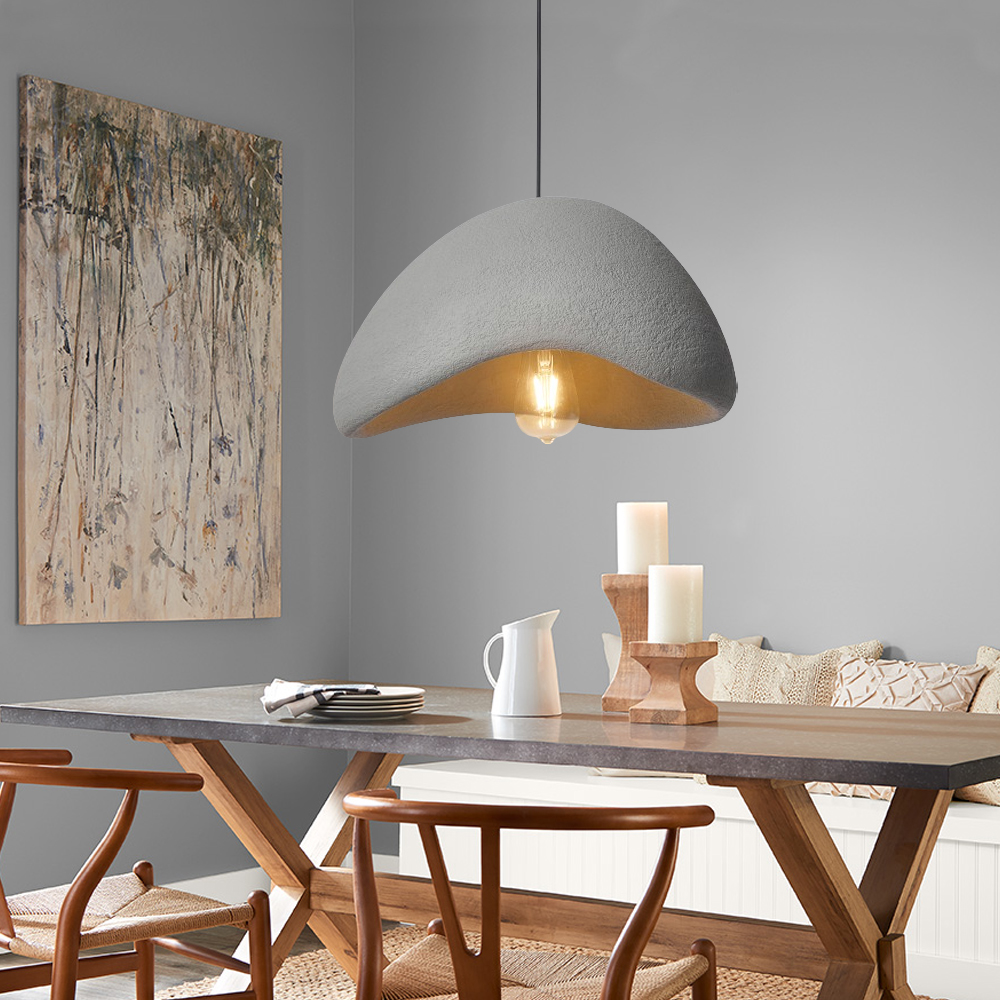 Classic Gray Living Room Wabi-sabi Pendant Light Home Life Lighting Decoration-Handwovenlamp