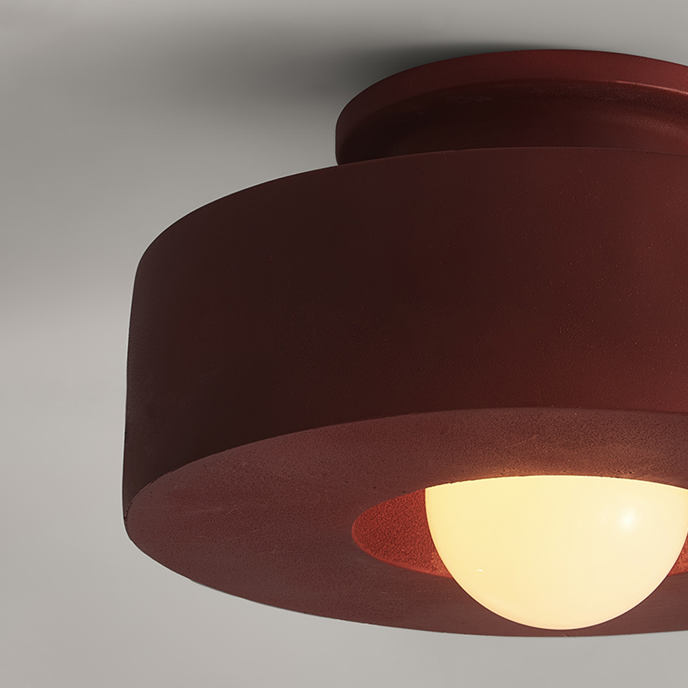 Nordic Minimalist Corridor Ceiling Lamp Cloakroom Lamp Wabi-sabi Style Balcony Lighting-Handwovenlamp