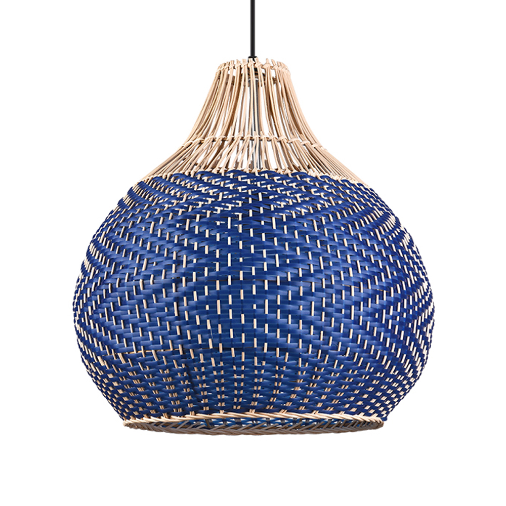 Handmade Rattan Pendant Light Fixture for Kitchen Island-Handwovenlamp