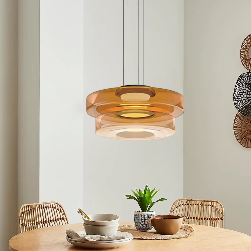 Modern Elegant Glass Pendant Light Fixtures for Living Room Dining Room-Handwovenlamp