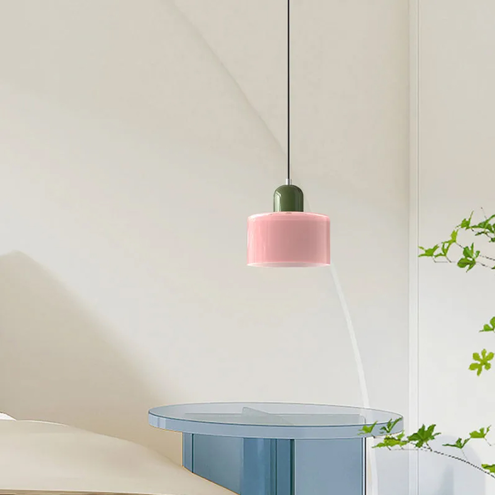 Bauhaus Small Glass Pendant Light For Dining Room and Bedroom-Handwovenlamp