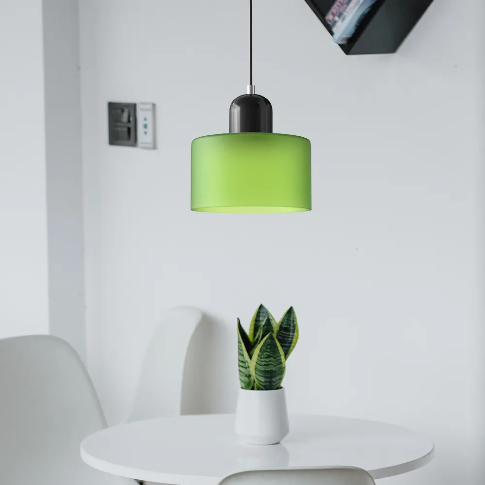Bauhaus Small Glass Pendant Light For Dining Room and Bedroom-Handwovenlamp