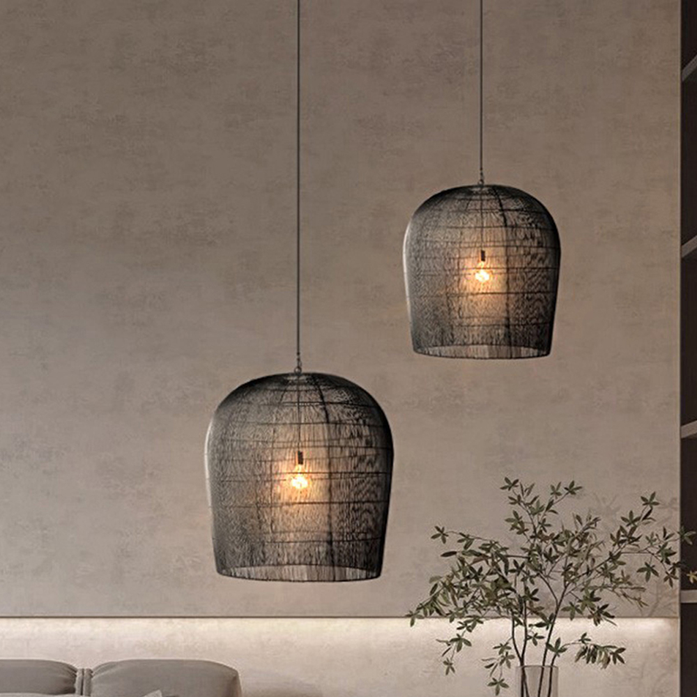 Coastal Chic Rattan Lighting Natural Handwoven Pendant Lamp Shade-Handwovenlamp