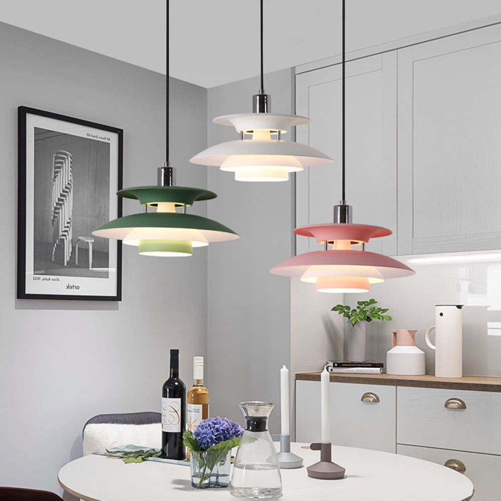 Danish Modern Chandelier Unique Metal Pendant Light-Handwovenlamp
