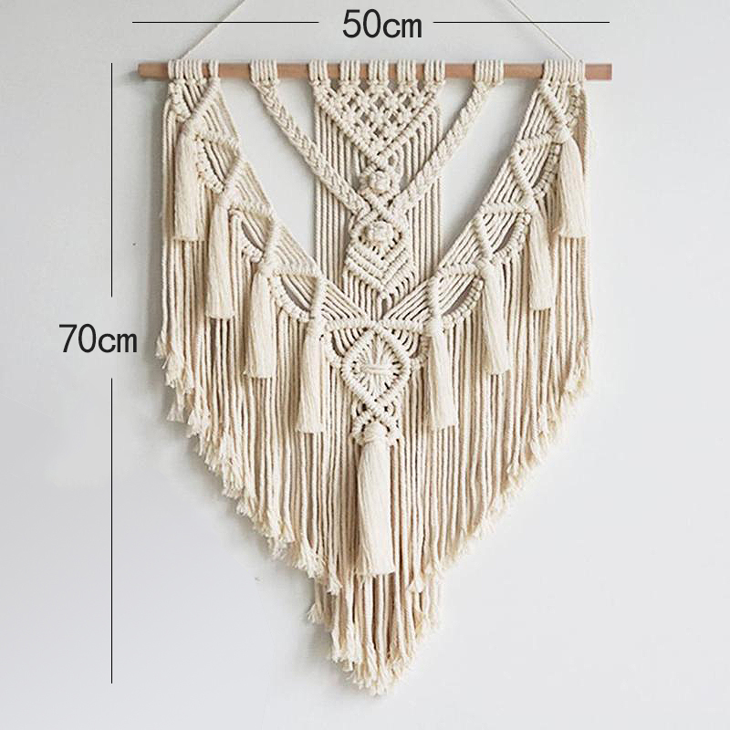 Bohemian Wall Hangings Nordic Tassel Tapestry Boho Interior Design Pendant-Handwovenlamp