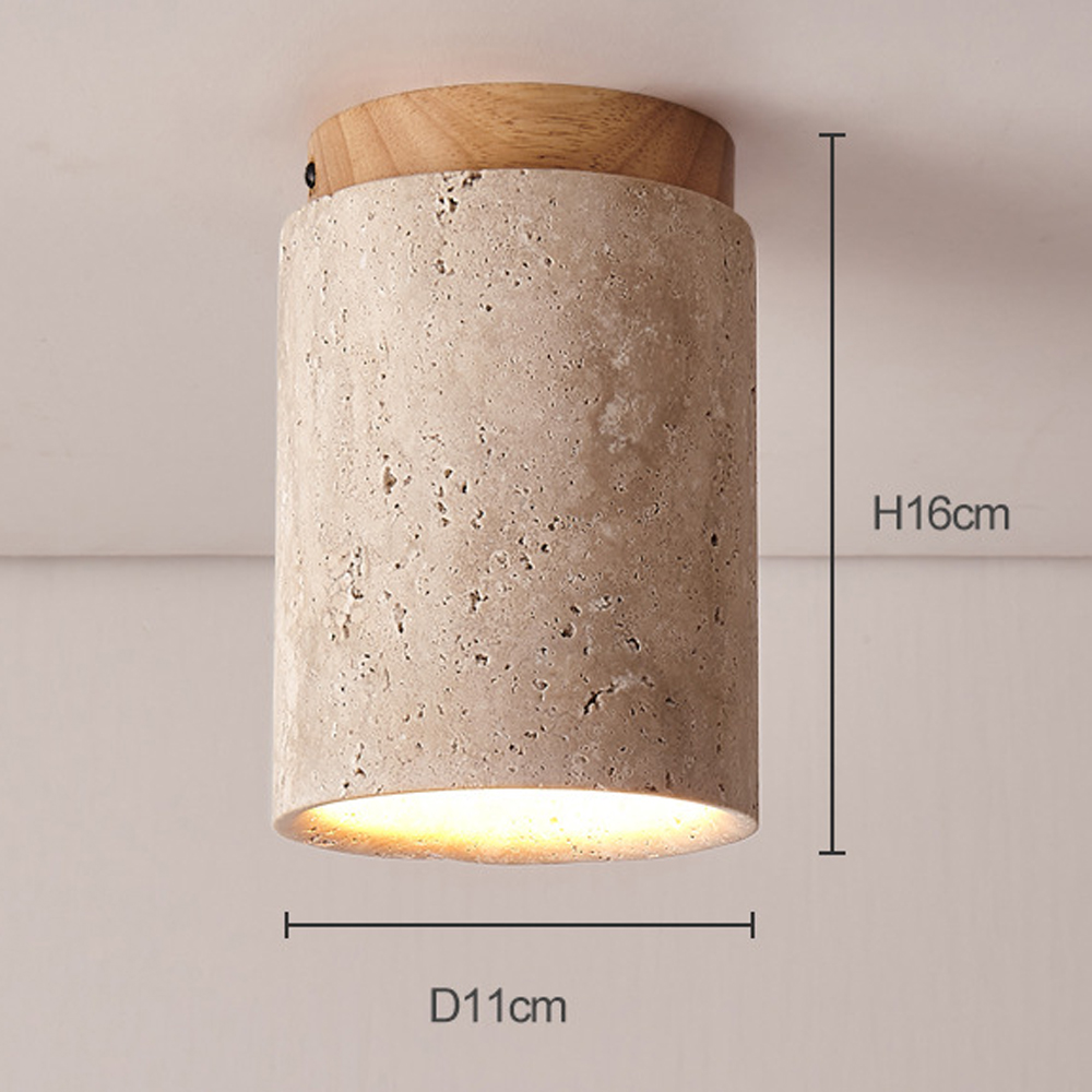 Nordic Living Room Corridor Wood Ceiling Lamp Designer Downlight-Handwovenlamp