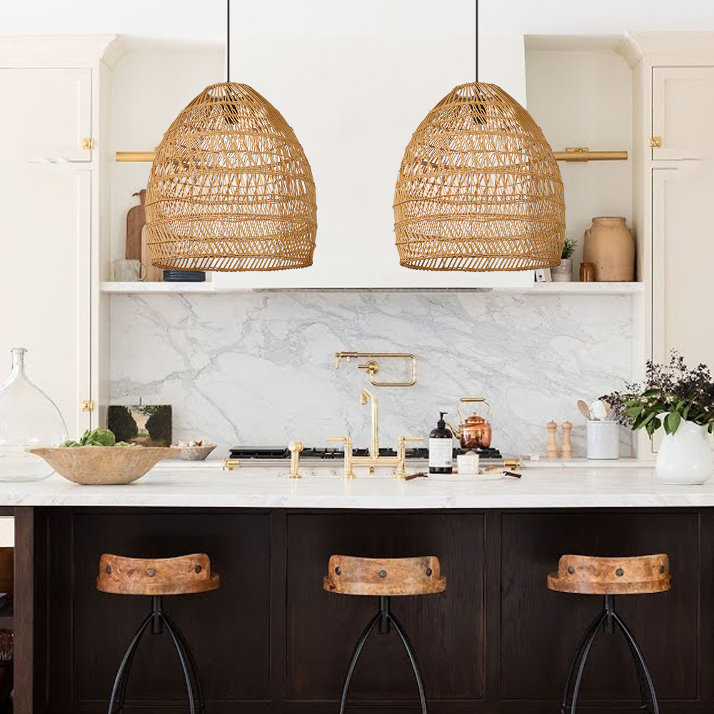 Wabi-sabi Lights Southeast Asia Living Room Hanging Chandelier-Handwovenlamp