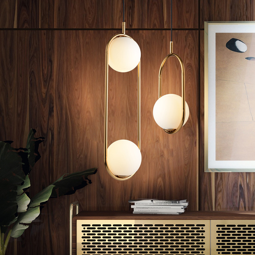 Modern Lighting Ball Glass Chandelier Art Deco Glass Bubble Lamp-Handwovenlamp