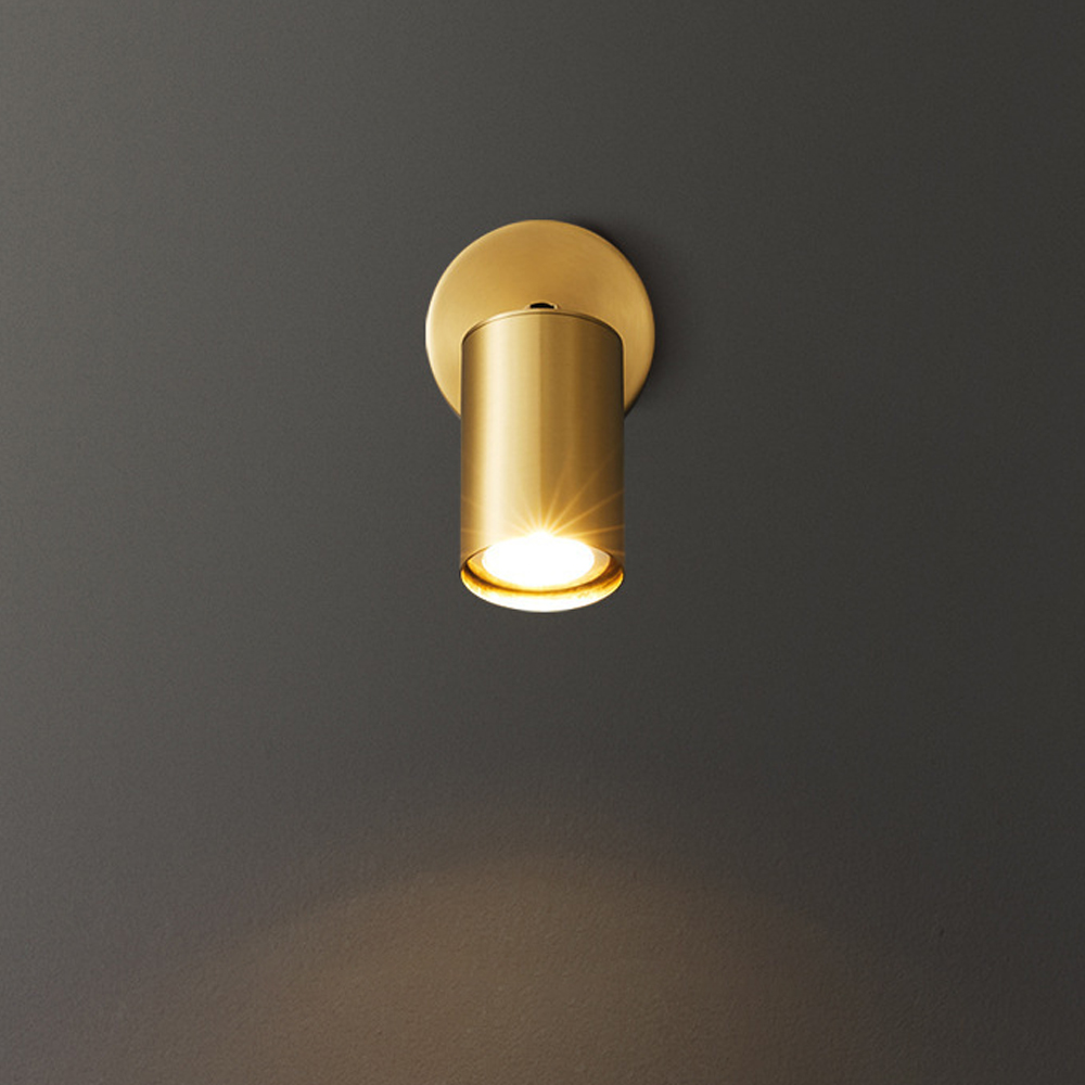 Modern Luxury Bedroom Bedside Copper Wall Lamp Corridor Simple Spotlight-Handwovenlamp