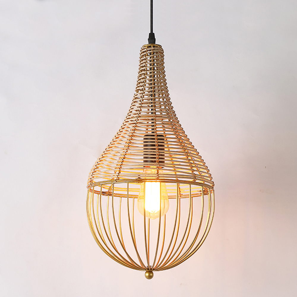 Nordic Metal Pendant Light Unique Design Restaurant Kitchen Island Chandelier-Handwovenlamp