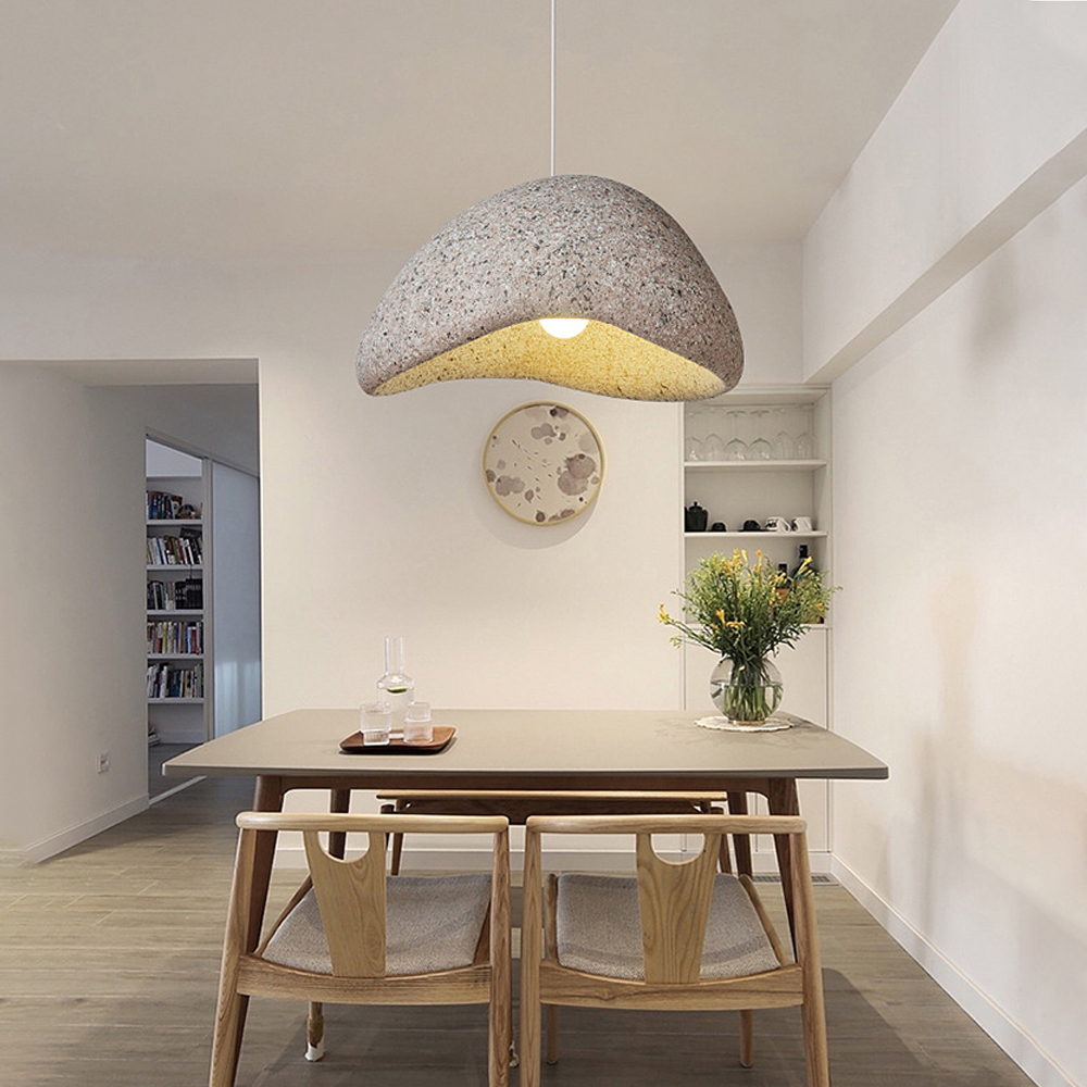 Modern Wabi-sabi Chandelier Dining Room Lighting-Handwovenlamp