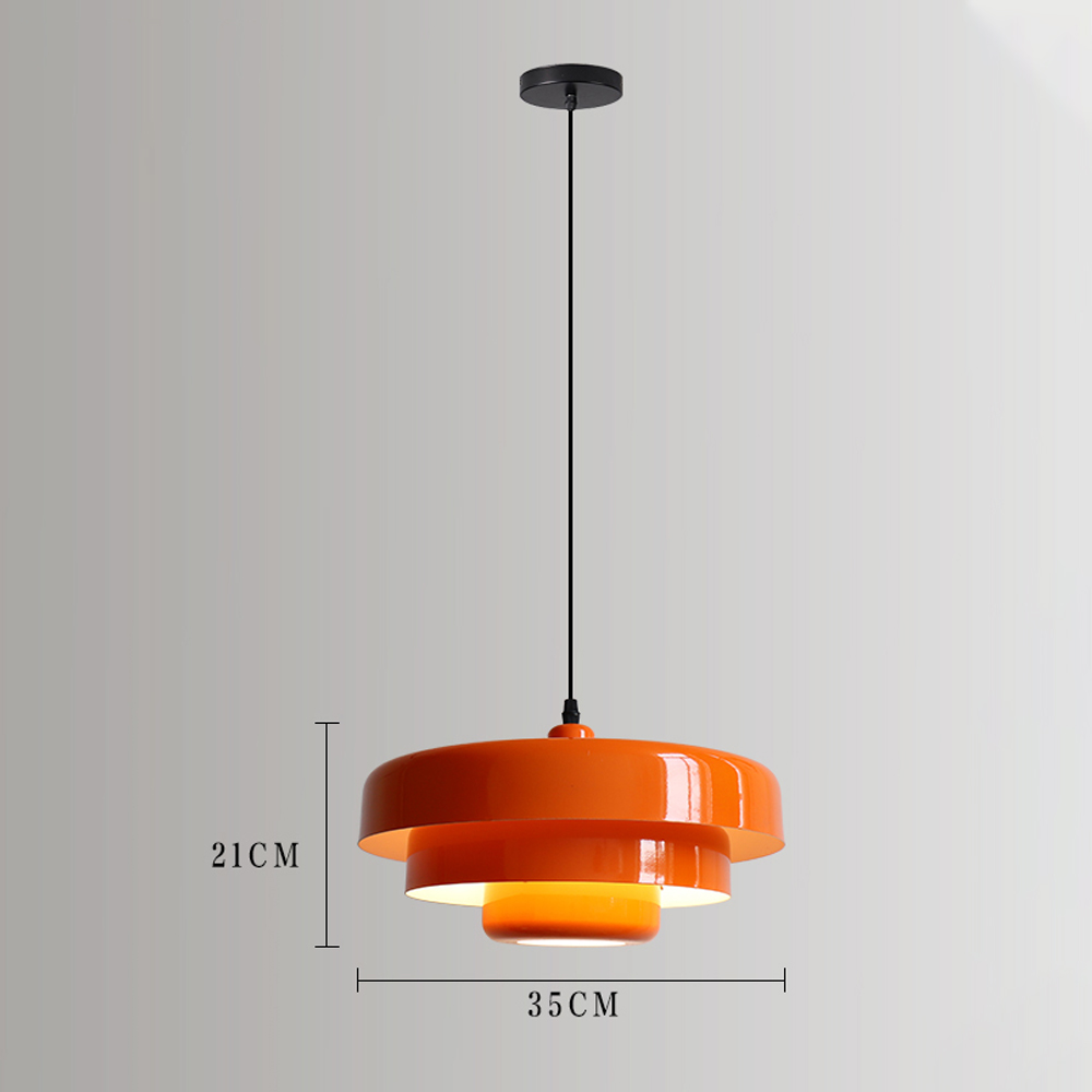 Nordic Minimalist Metal Pendant Light Danish Classic Multi-layer Lamps-Handwovenlamp