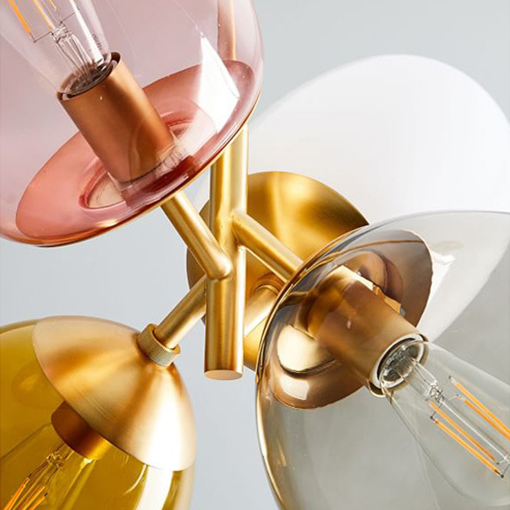 Nordic Glass Balloon Chandelier Children's Room Bedroom Lamps-Handwovenlamp