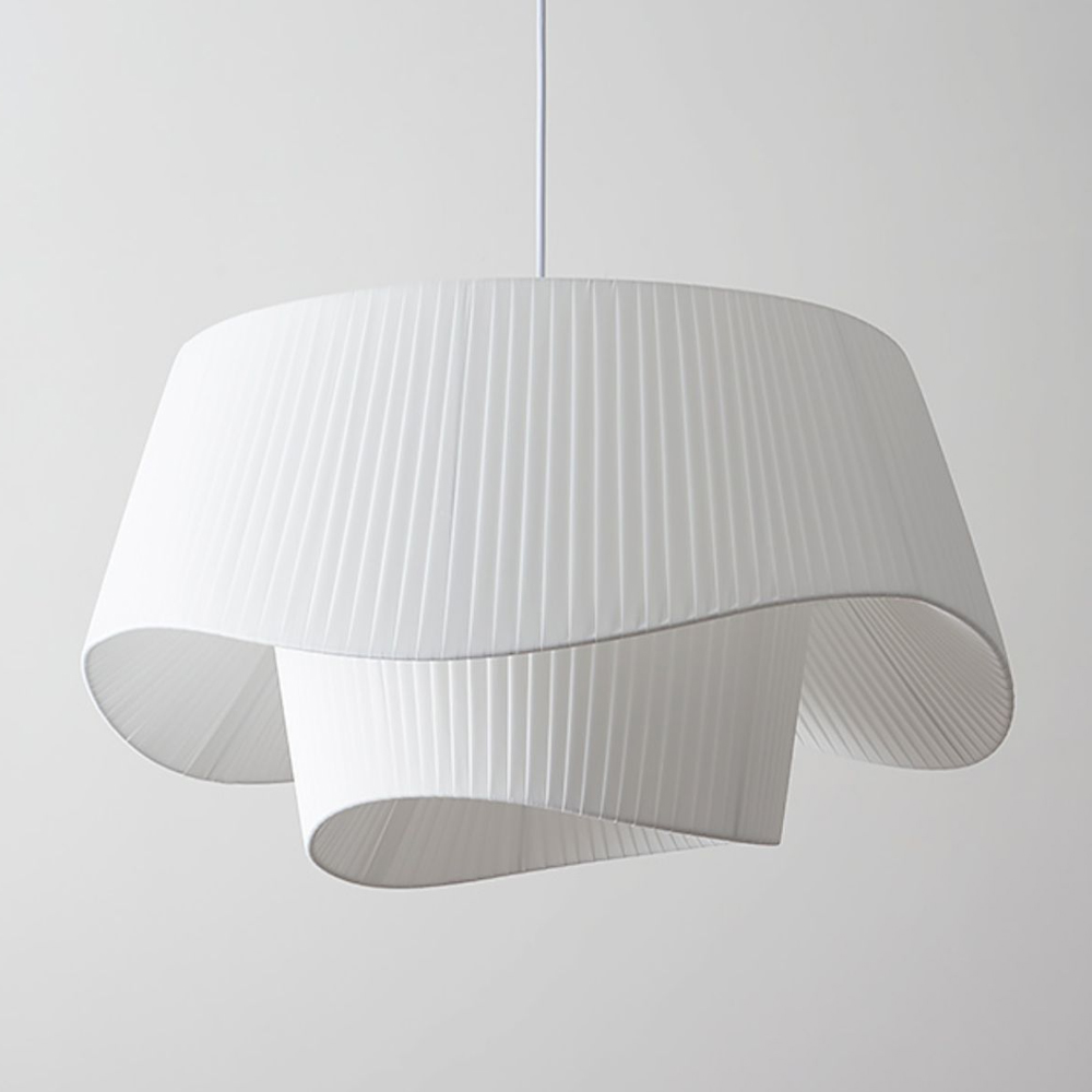 Bohemian Cream Living Room Fabric Pendant Light Makeover Home Decor Lamp-Handwovenlamp